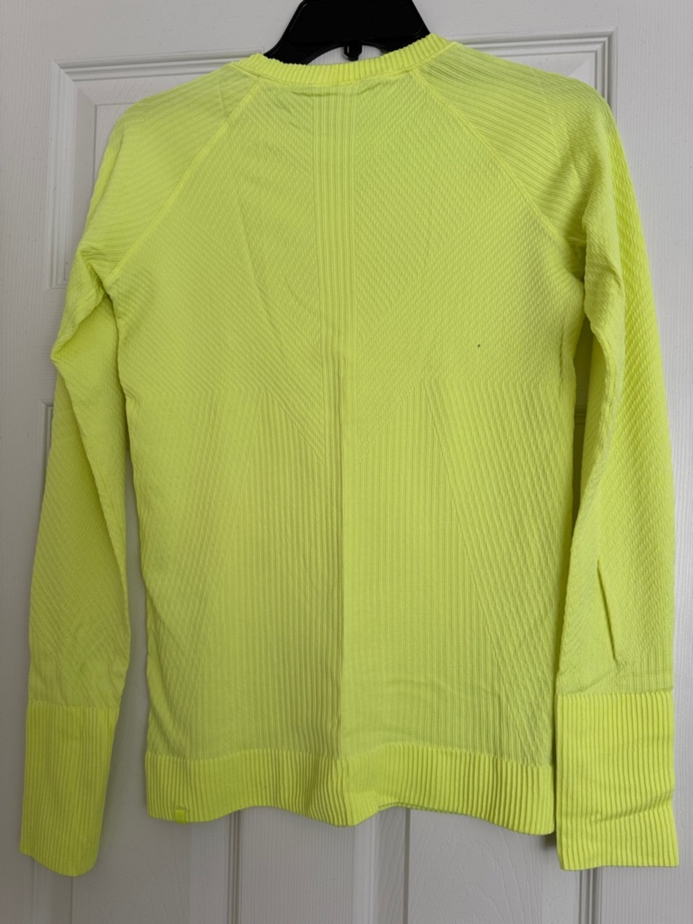 lululemon athletica Neon Yellow Textured Crew Sweater - Picture 8 of 8